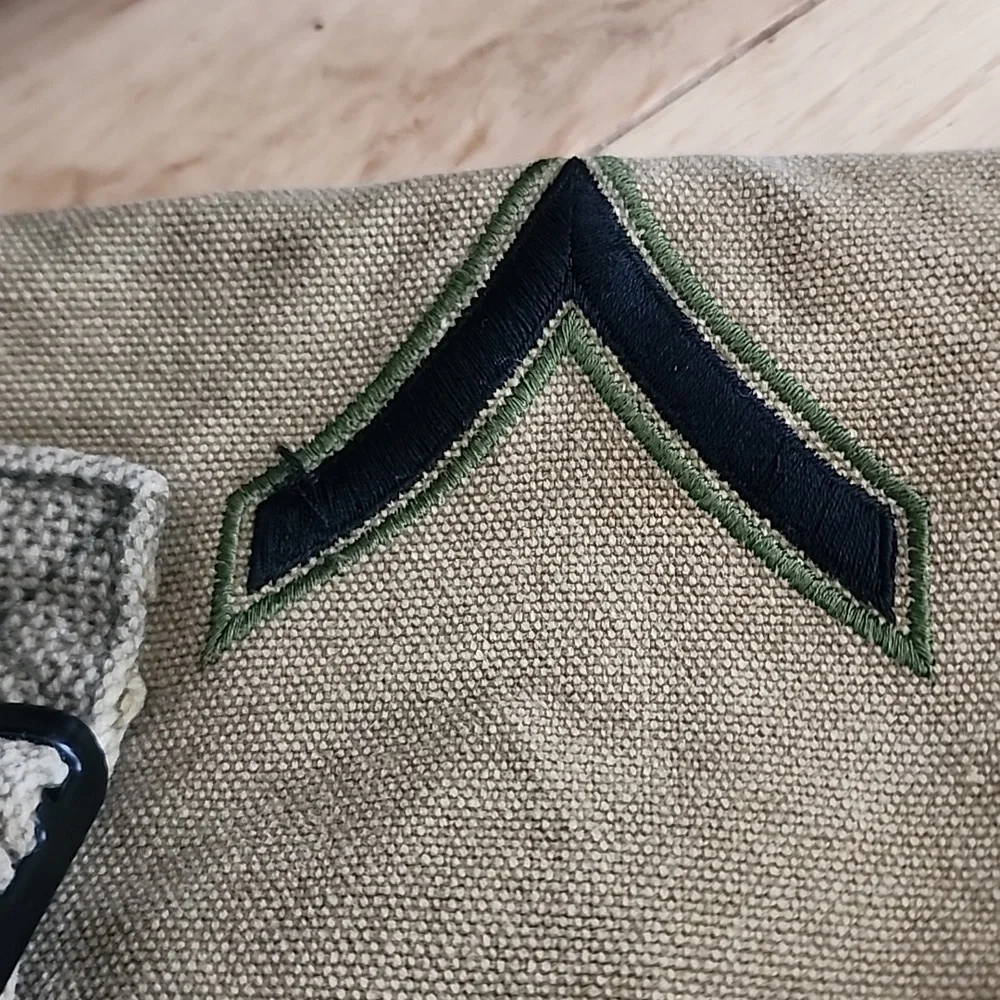 Army canvas crossbody bag vintage - Picture 4 of 5